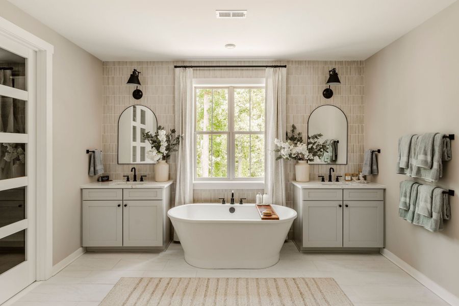 Furnished interior in a model home at Arbor Gate in Simpsonville (Image 6).