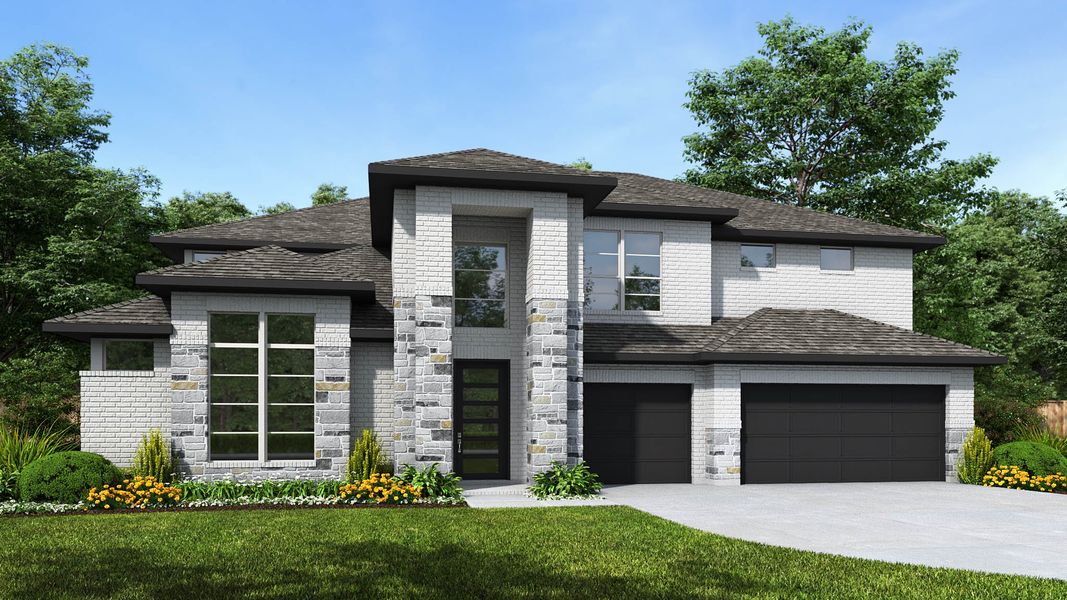 Front exterior of a home in the The Dominion community, located in San Antonio, TX (Image 4).