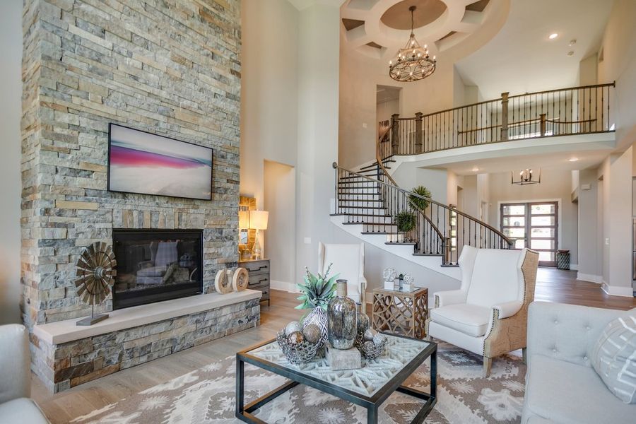 Furnished interior in a model home at Lookaway Farms in Franklin (Image 8).