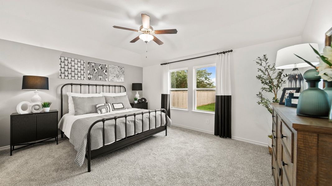 Furnished interior in a model home at China Grove in China (Image 12).