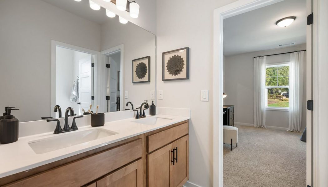 Furnished interior in a model home at Ponderosa Farms Manor in Gainesville (Image 45). Furnished interior in a model home at Ponderosa Farms Manor in Gainesville (Image 45).
