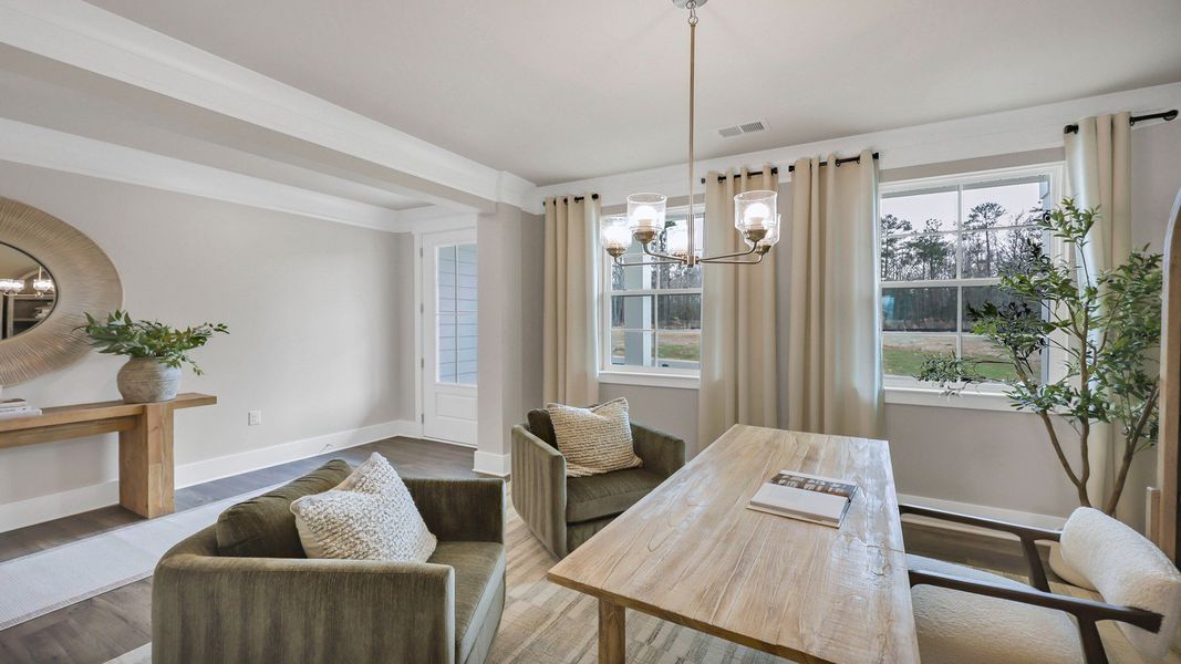 Furnished interior in a model home at Livingston Woods in Irmo (Image 21). Furnished interior in a model home at Livingston Woods in Irmo (Image 21).