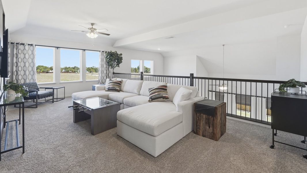 Furnished interior in a model home at Morning Ridge in Princeton (Image 44).