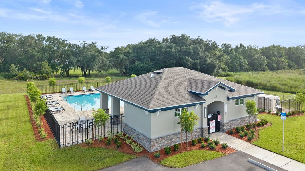 Front exterior of a home in the Woodland Ranch Estates: Majors community, located in Dundee, FL (Image 2).