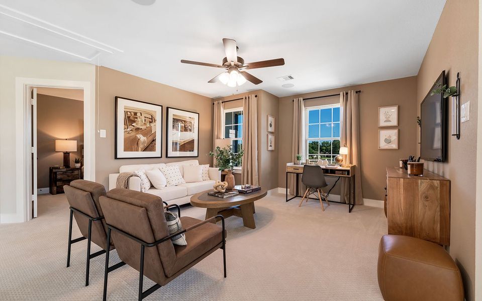 Furnished interior in a model home at Steed Landing in Texas City (Image 35). Furnished interior in a model home at Steed Landing in Texas City (Image 35).