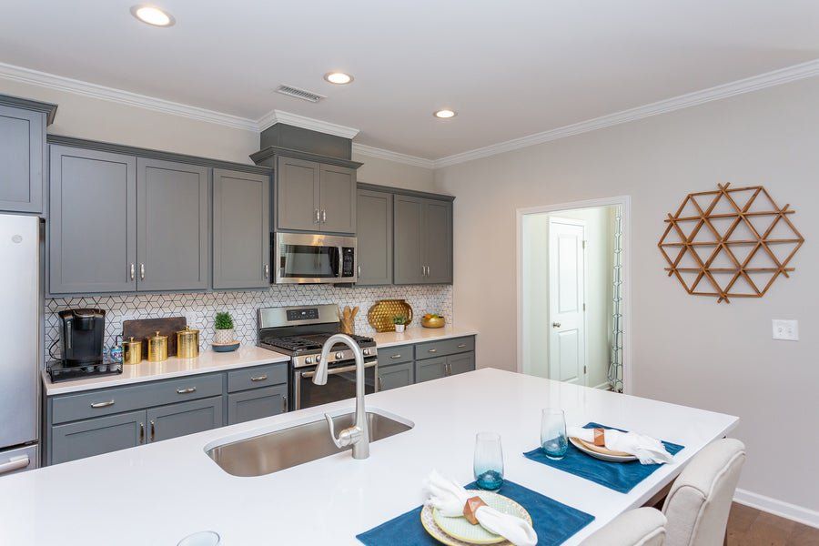 Furnished interior in a model home at Myers Point in Morrisville (Image 21). Furnished interior in a model home at Myers Point in Morrisville (Image 21).