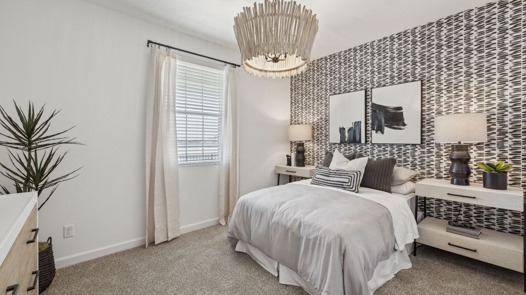 Furnished interior in a model home at Remington in Buckeye (Image 10).