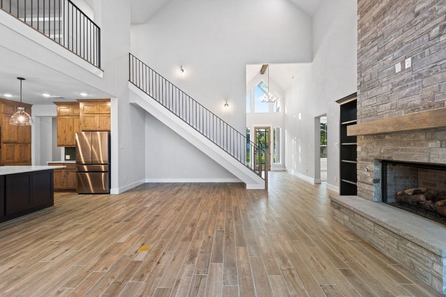 Furnished interior in a model home at Lola Creek Ranch in Boyd (Image 7).