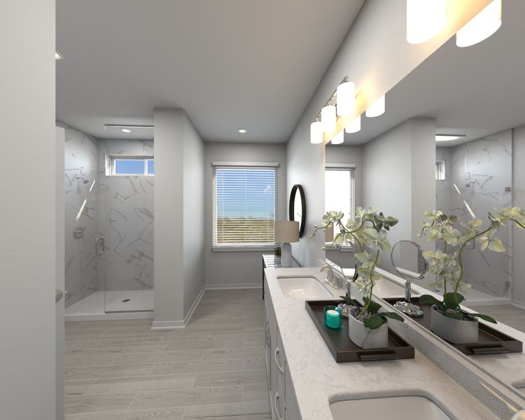 Furnished interior in a model home at Naranja Trails in Oro Valley (Image 7).