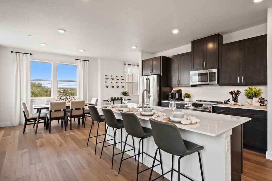 Furnished interior in a model home at Berkeley Villas in Denver (Image 9). Furnished interior in a model home at Berkeley Villas in Denver (Image 9).
