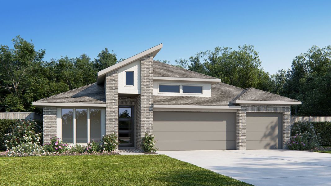 Front exterior of a home in the Juniper Springs 50' community, located in Lockhart, TX (Image 3).