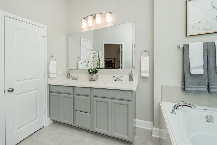 Furnished interior in a model home at Yaupon Trails in Bryan (Image 8). Furnished interior in a model home at Yaupon Trails in Bryan (Image 8).