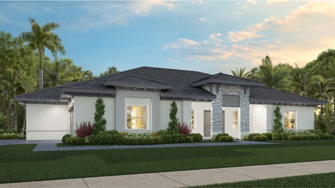 Front exterior of a home in the Hawthorne at Galiano Pointe community, located in Miami, FL (Image 3).