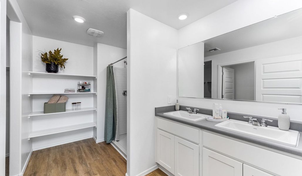 Furnished interior in a model home at Solterra in Green Valley (Image 17).