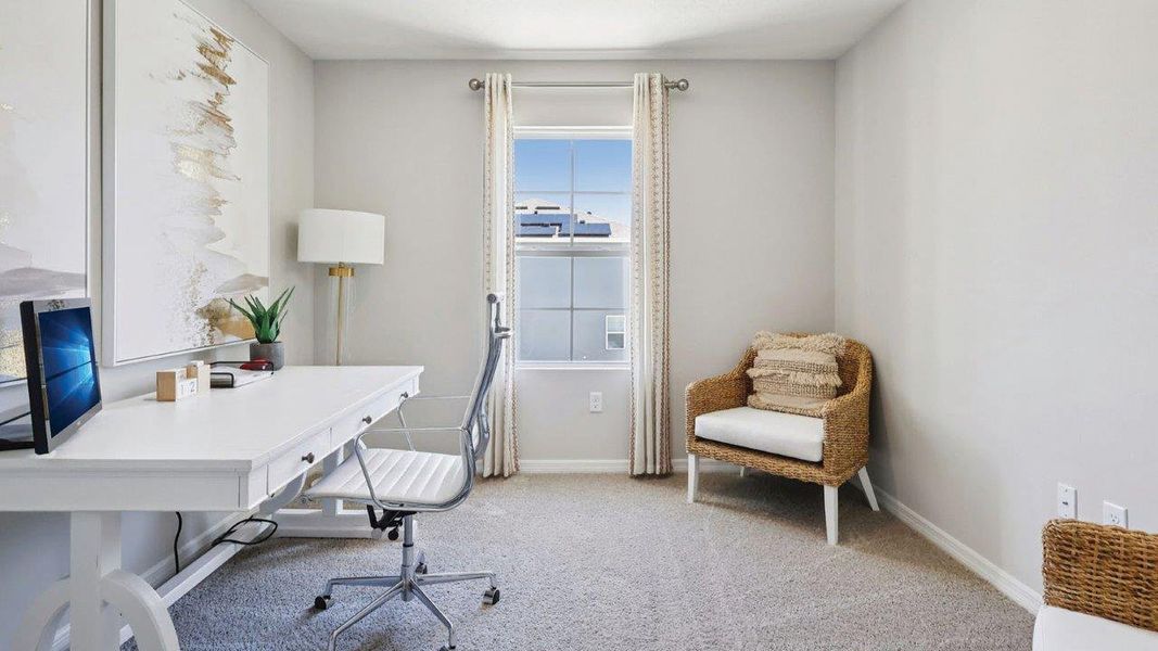 Furnished interior in a model home at Citrus Ridge in Davenport (Image 20). Furnished interior in a model home at Citrus Ridge in Davenport (Image 20).
