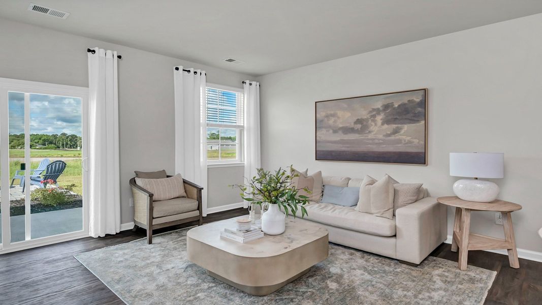 Furnished interior in a model home at Mulberry Landing in Orangeburg (Image 13).