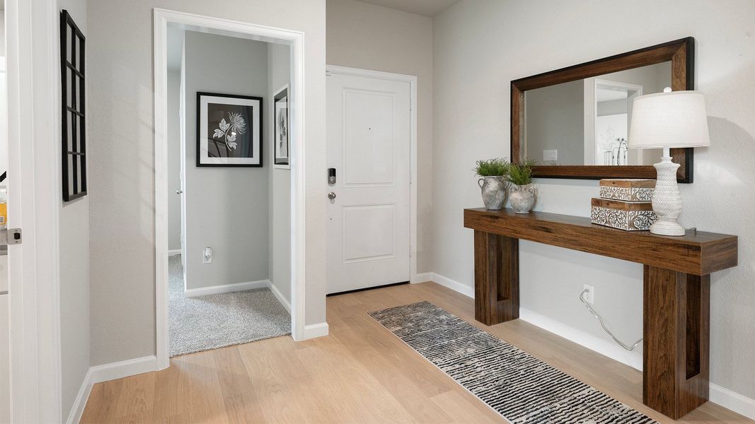 Furnished interior in a model home at Pleasant Hill in Bryan (Image 4).