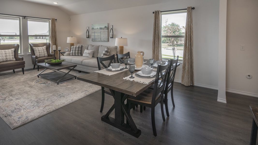 Furnished interior in a model home at Verandah in Royse City (Image 7). Furnished interior in a model home at Verandah in Royse City (Image 7).