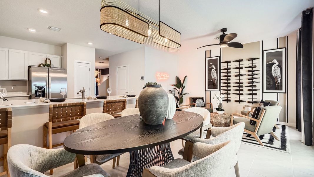 Furnished interior in a model home at Ashwood Cove in Lake Worth (Image 4).