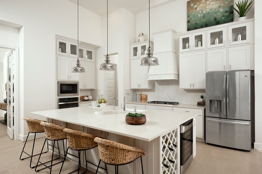 Furnished interior in a model home at Meridiana 60' in Manvel (Image 28).