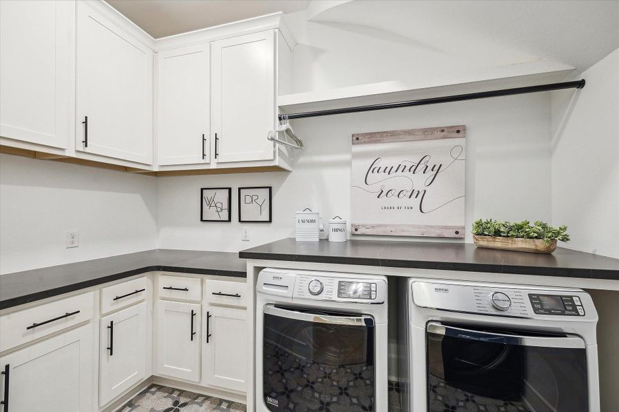 Furnished interior in a model home at Kresston - 65' in Montgomery (Image 22).