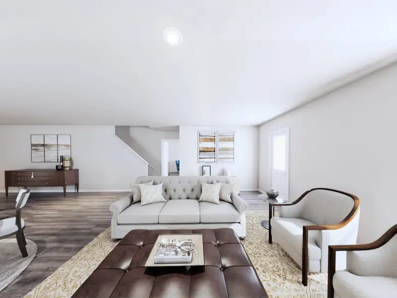 Furnished interior in a model home at Villages of Mayfield in Cleburne (Image 5).