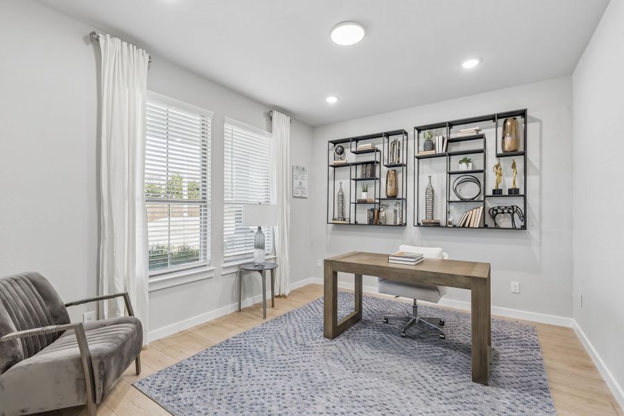Furnished interior in a model home at Ventana in Fort Worth (Image 20).