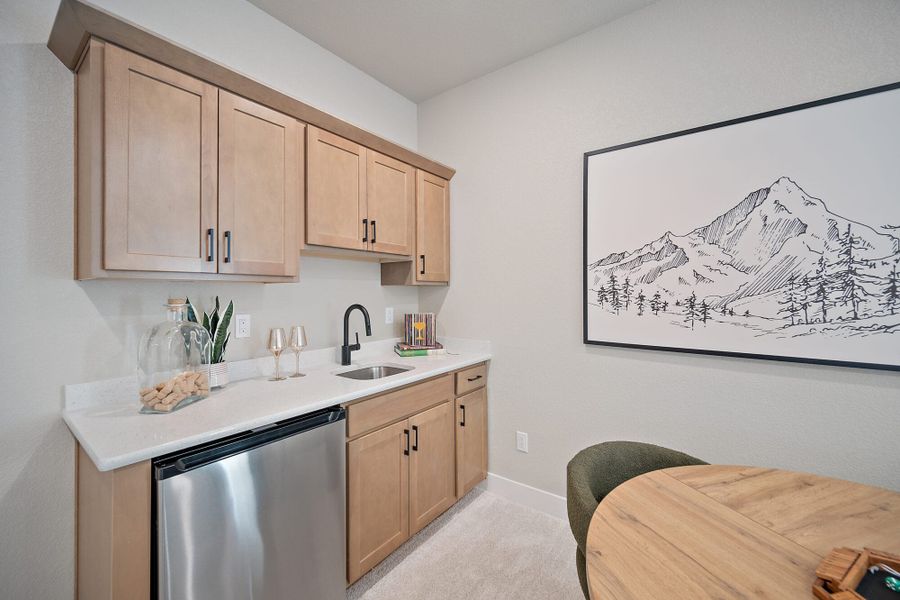 Furnished interior in a model home at Trails at Aspen Ridge-3 in Colorado Springs (Image 22). Furnished interior in a model home at Trails at Aspen Ridge-3 in Colorado Springs (Image 22).