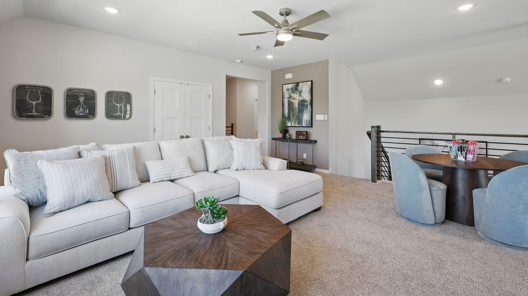 Furnished interior in a model home at Westside Preserve Premier in Midlothian (Image 25).
