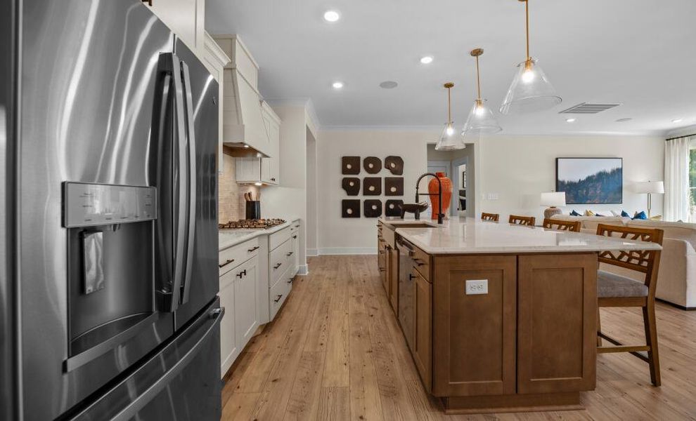 Furnished interior in a model home at Twin Creek Forsyth in Kernersville (Image 9).
