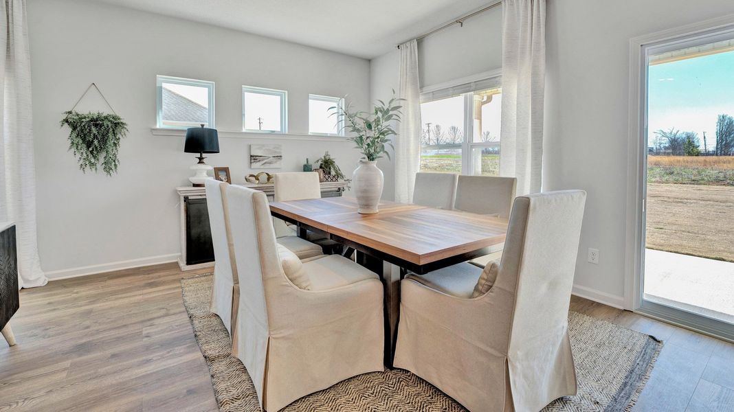 Furnished interior in a model home at Hedge Rose in Somerville (Image 7).