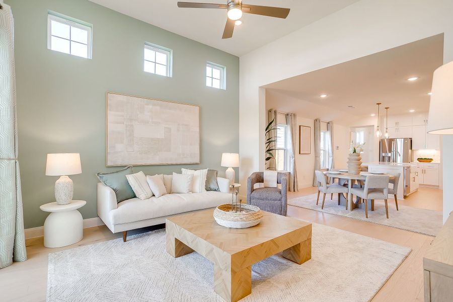 Furnished interior in a model home at MidTowne in Midlothian (Image 33).