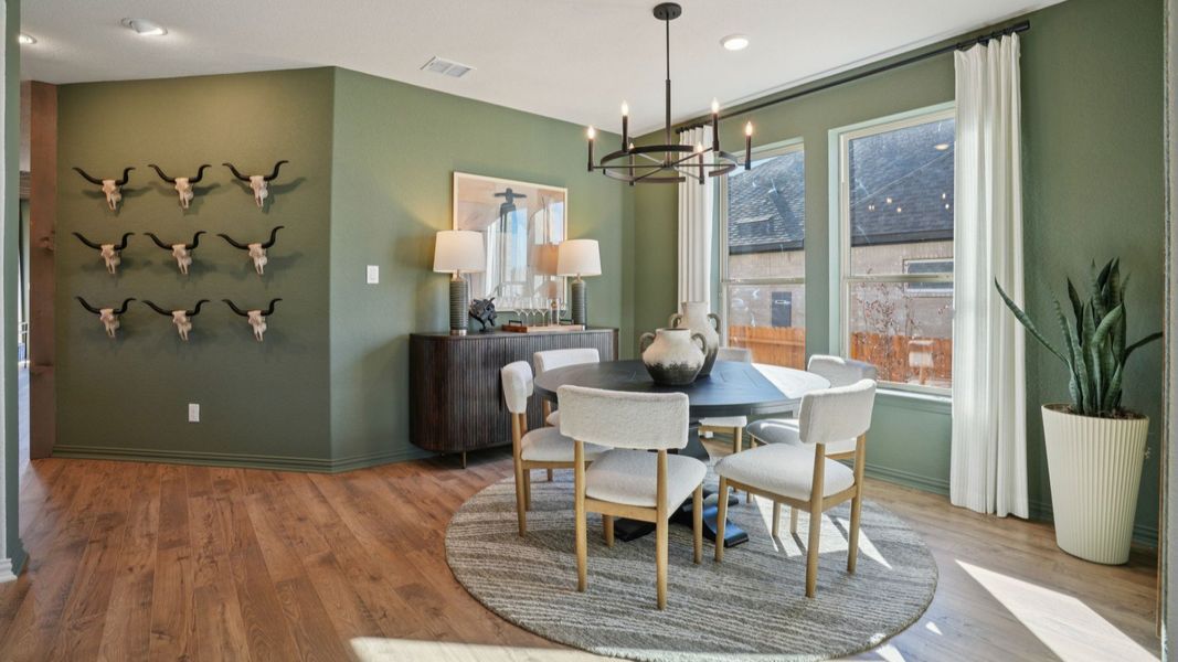 Furnished interior in a model home at Stream Waters in Seguin (Image 21).