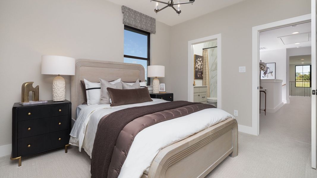 Furnished interior in a model home at The Heights At Uptown Celina 45' in Celina (Image 13). Furnished interior in a model home at The Heights At Uptown Celina 45' in Celina (Image 13).