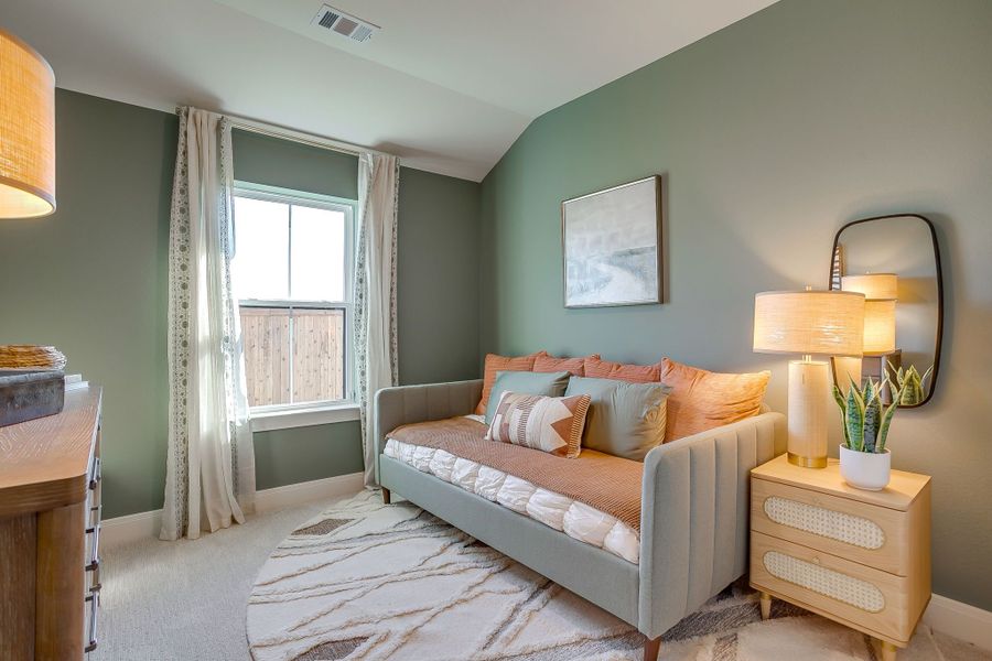 Furnished interior in a model home at MidTowne in Midlothian (Image 44).