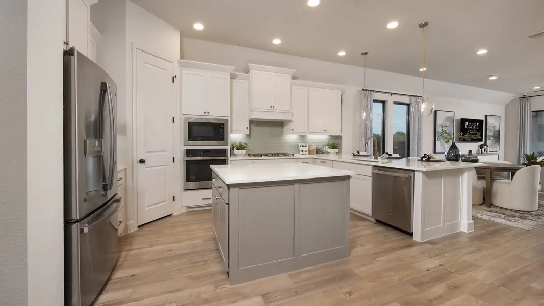 Furnished interior in a model home at Juniper Springs 45' in Lockhart (Image 7).