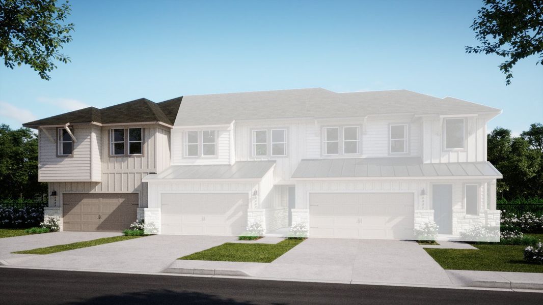 Front exterior of a home in the Avery Centre community, located in Round Rock, TX (Image 2).