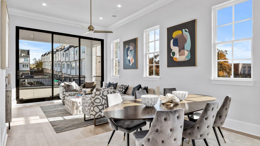 Furnished interior in a model home at Cedar Branch in Dallas (Image 16). Furnished interior in a model home at Cedar Branch in Dallas (Image 16).