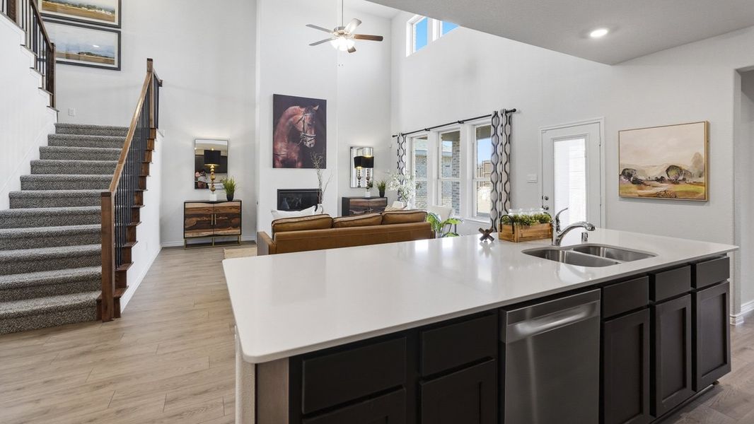 Furnished interior in a model home at The Woods at Lindsey Place in Anna (Image 54).