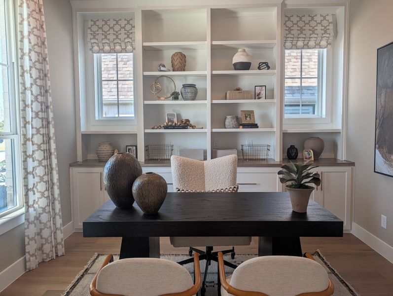 Furnished interior in a model home at Ramble 60s in Celina (Image 5).