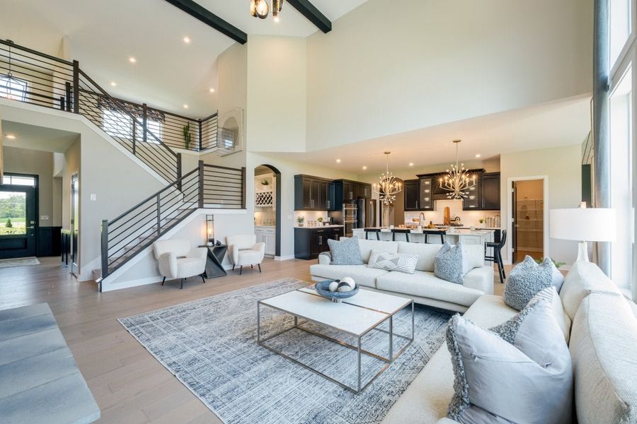 Furnished interior in a model home at Hidden Fields in Hoschton (Image 22).
