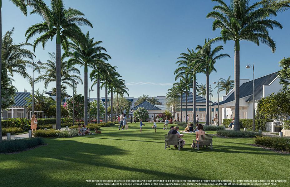 Discover new homes for sale at SeaFlower with a community event lawn