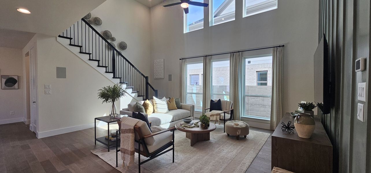 Furnished interior in a model home at Ramble 40s in Celina (Image 9).