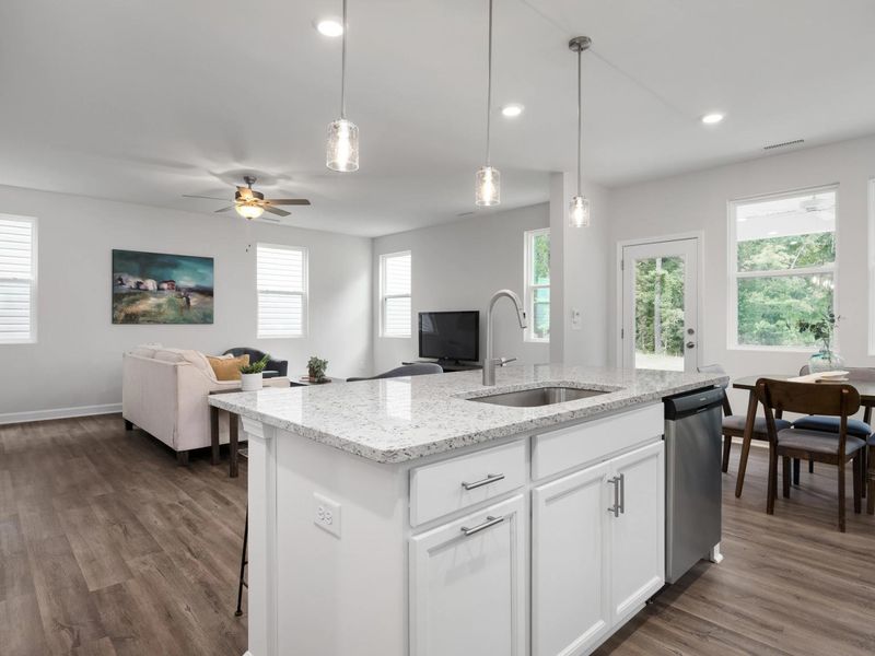 Furnished interior in a model home at Gregory Village in Lillington (Image 19).