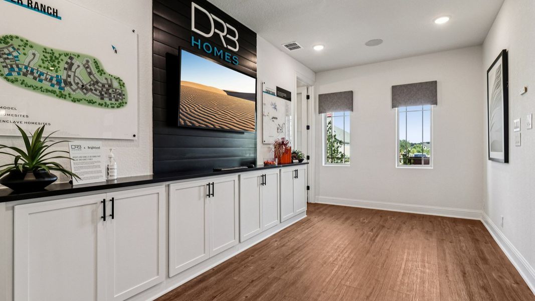 Furnished interior in a model home at Meyer Ranch – Premier in New Braunfels (Image 32).