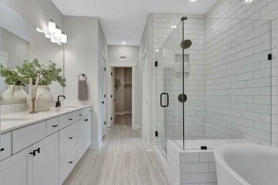 Furnished interior in a model home at Stonewood Estates in Durham (Image 11).