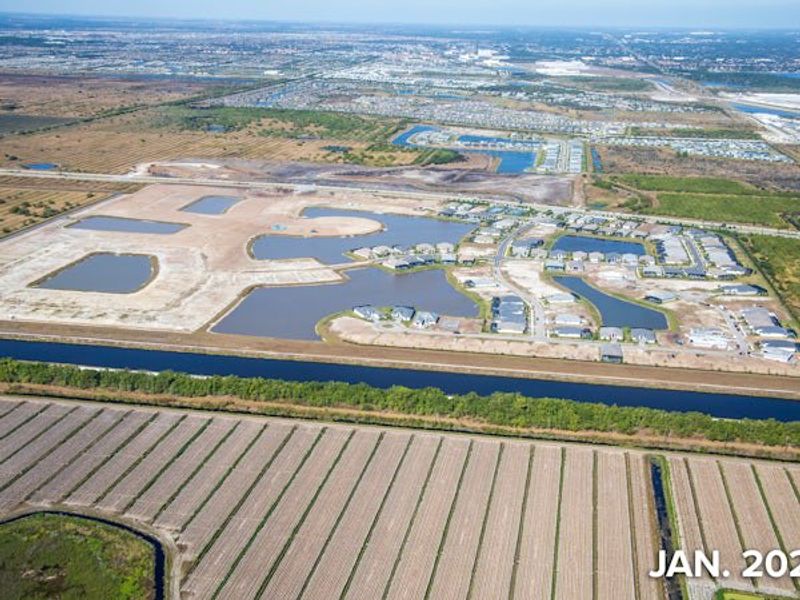 Site preparation and early development at BELTERRA Tradition in Port St. Lucie, FL (Image 111).