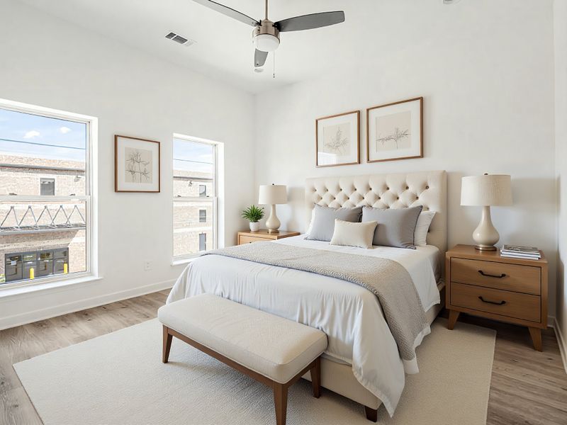 Furnished interior in a model home at Preston Park in Spring Hill (Image 6).