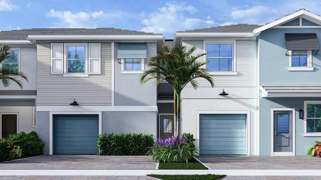 Front exterior of a home in the Vintage Oaks community, located in Palm Beach Gardens, FL (Image 14).