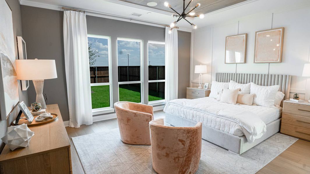 Furnished interior in a model home at Summit Parks in DeSoto (Image 6).